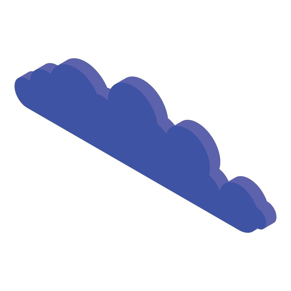 Cloud icon, isometric style vector