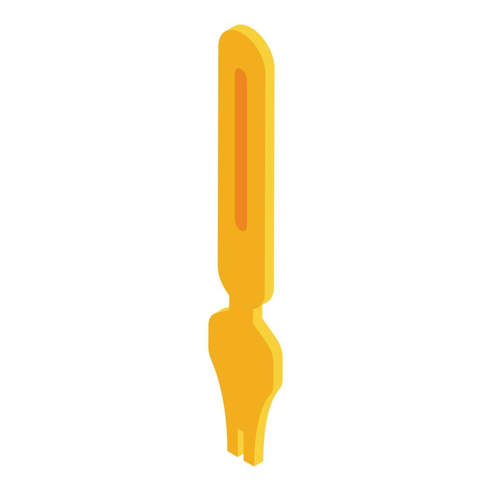 Calligraphy nib icon, isometric style vector