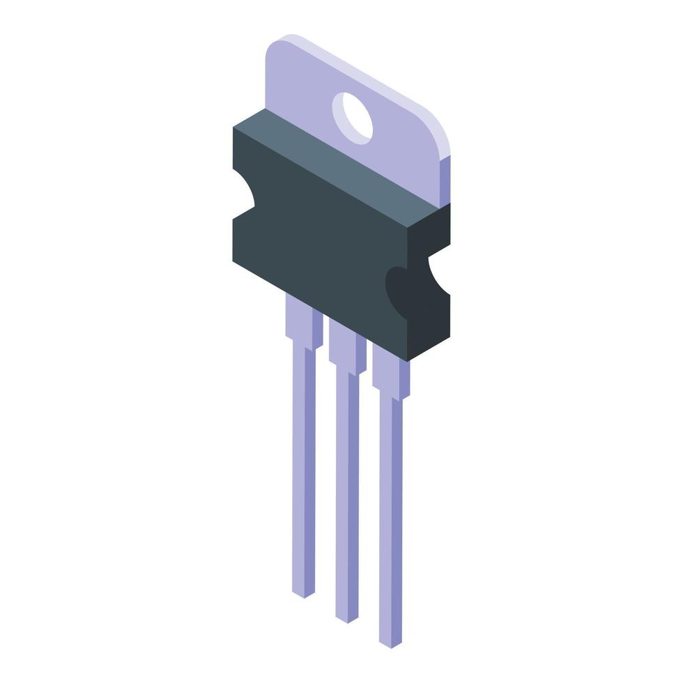 Diode controller icon, isometric style vector