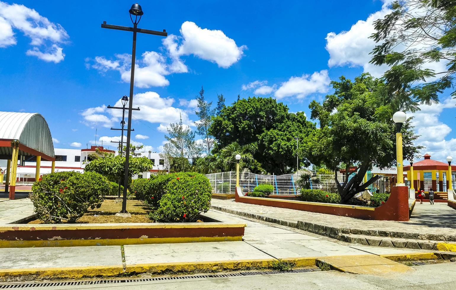 Kantunilkin Quintana Roo Mexico 2022 Small village Kantunilkin streets houses churches and public places Mexico. photo