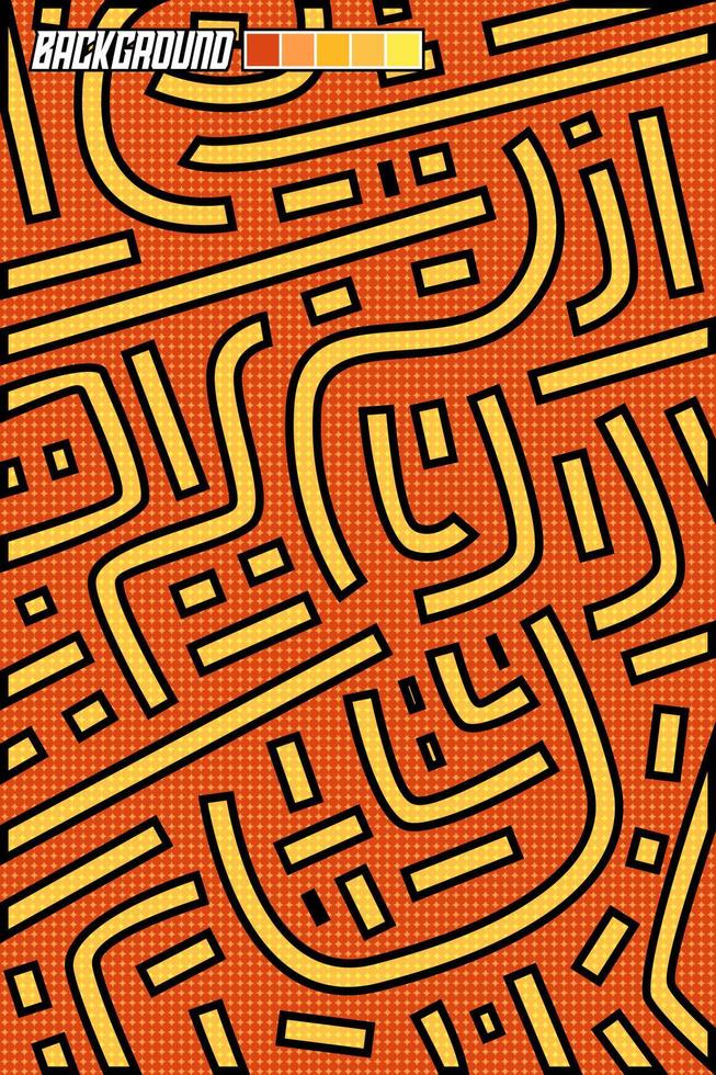 Abstract Orange background with a cool pattern, on leggings, soccer jersey design for sublimation, vector