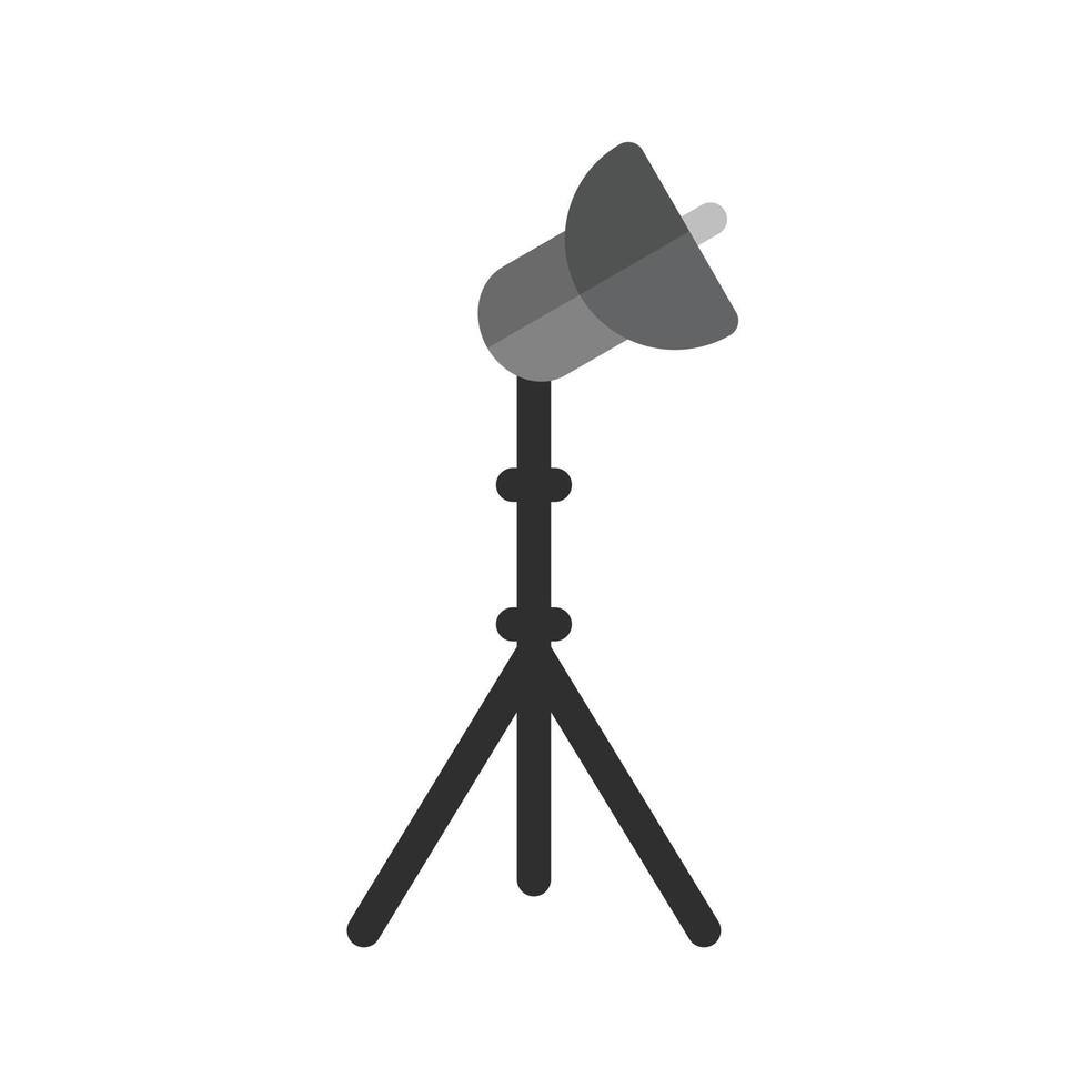 Light Stand IV Flat Greyscale Icon vector