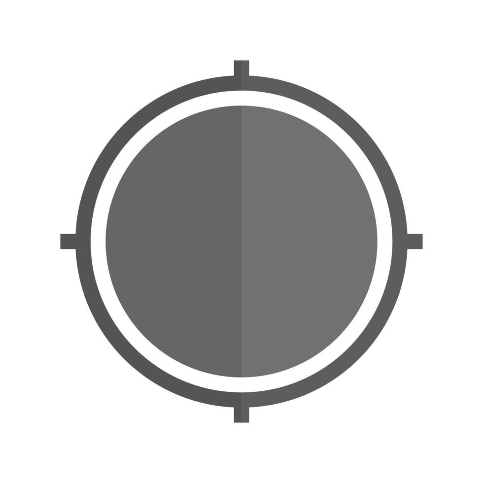 Location Access Flat Greyscale Icon vector