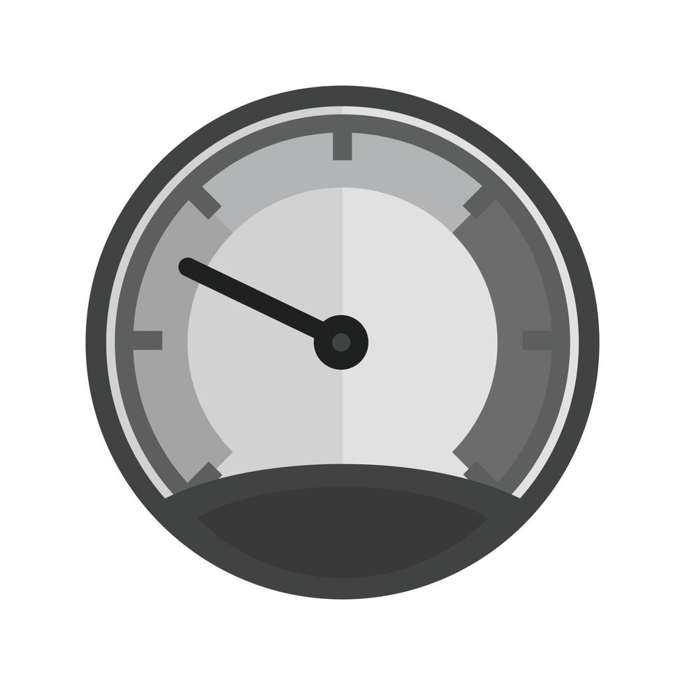 Speedometer Flat Greyscale Icon vector
