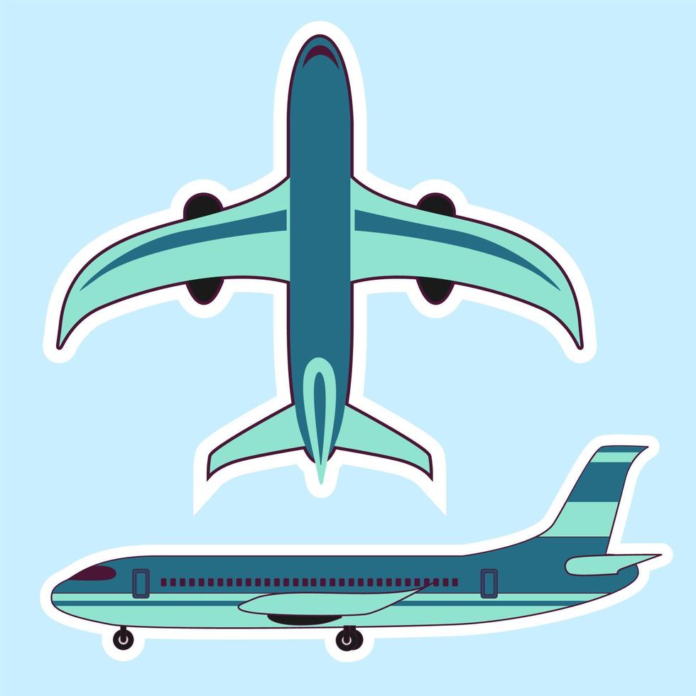 ilustración vectorial de avión vector