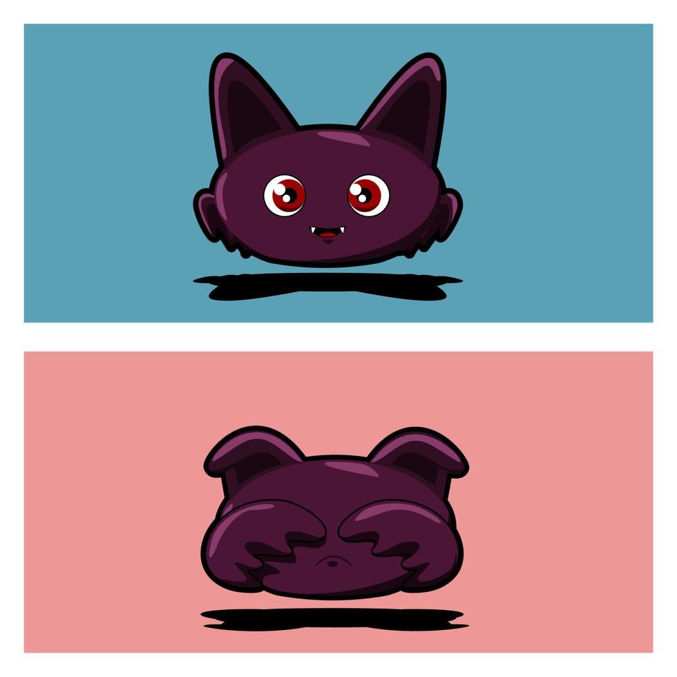 cartoon bat cute vector