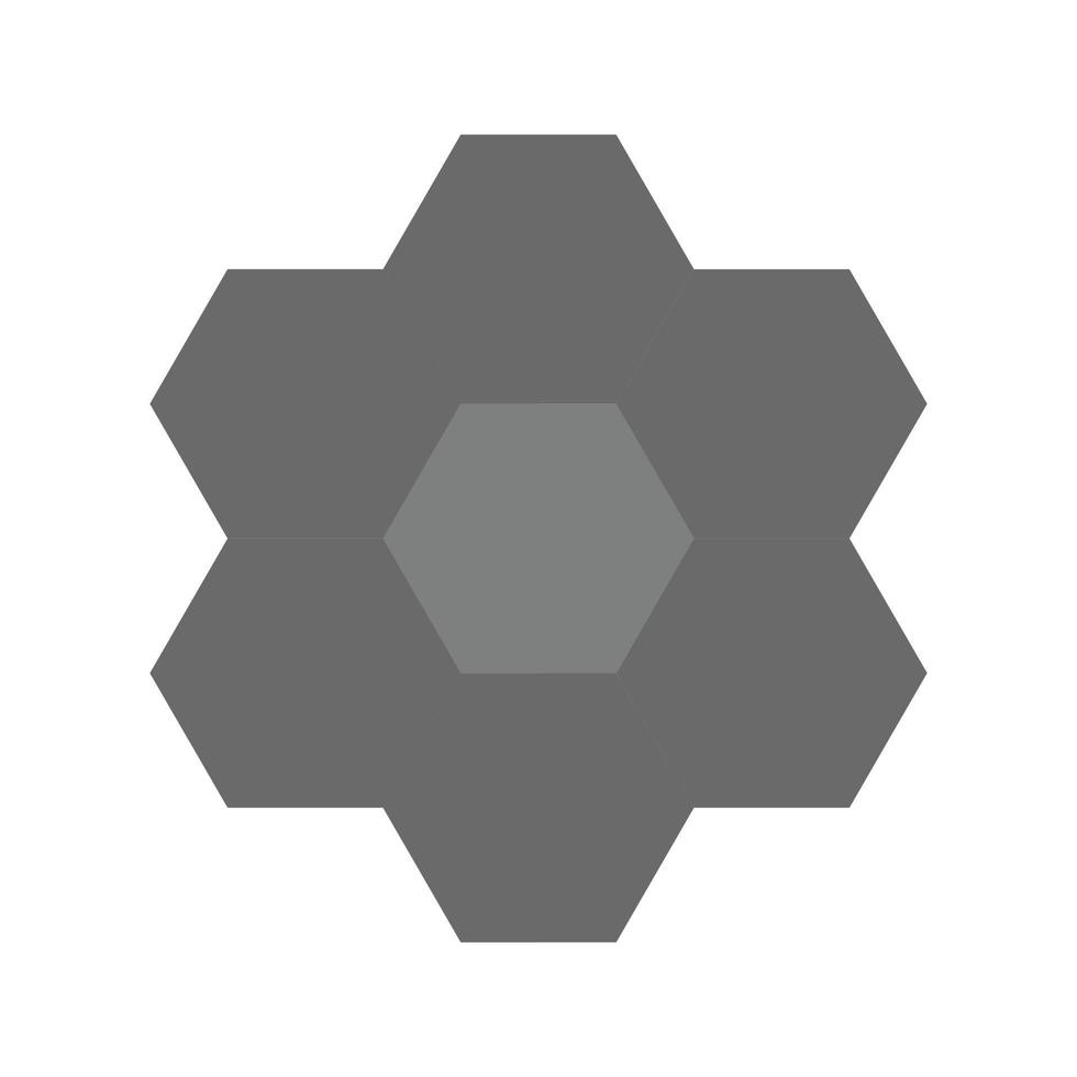 Organizational Structure Flat Greyscale Icon vector