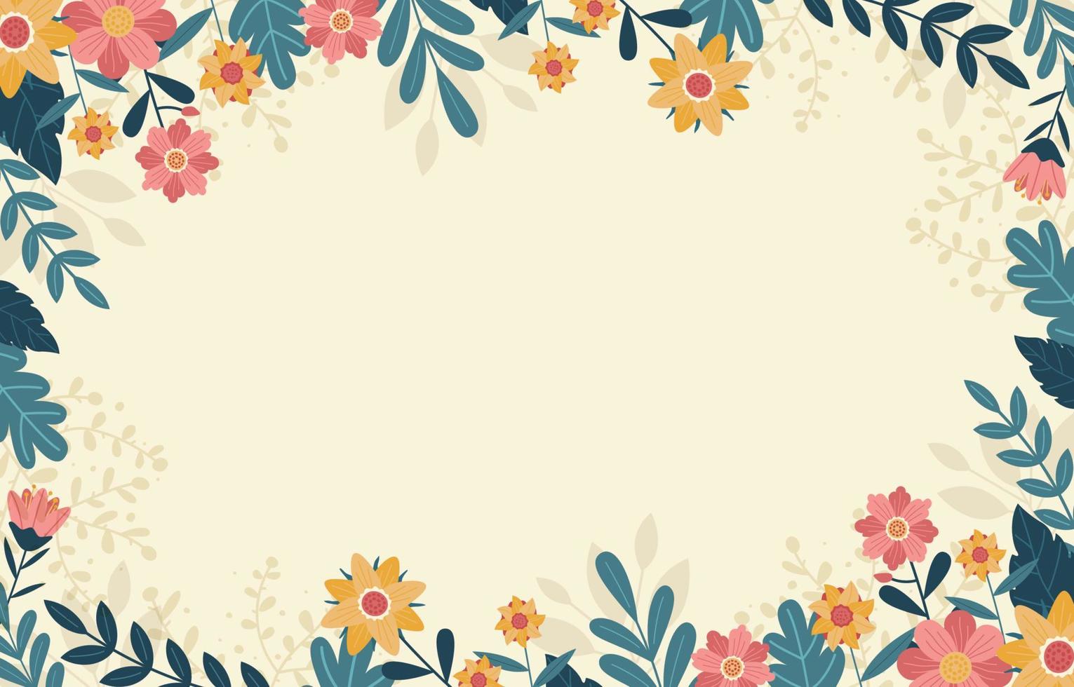 Spring Border Background vector