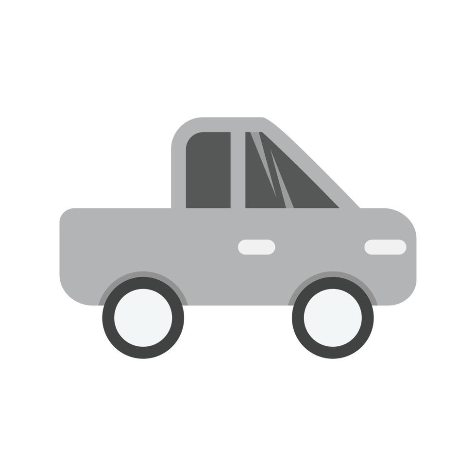 Pickup Flat Greyscale Icon vector