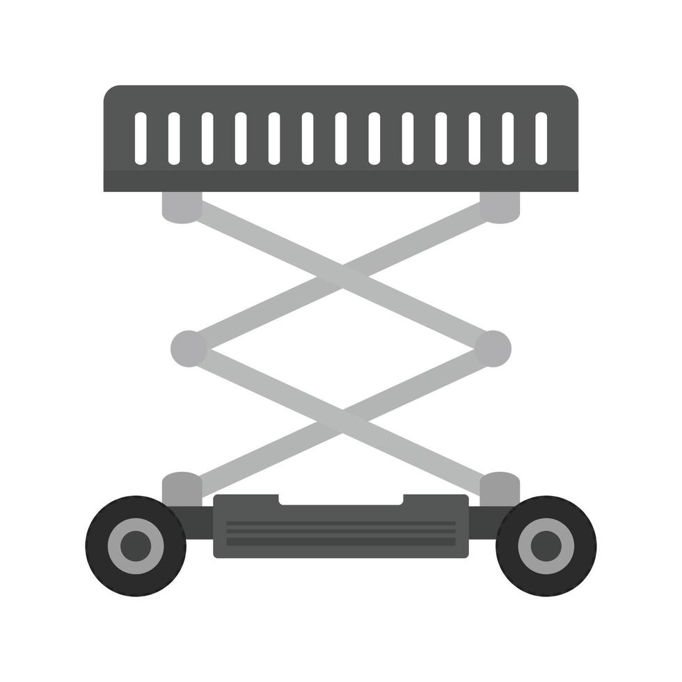 Lifter Crane Flat Greyscale Icon vector