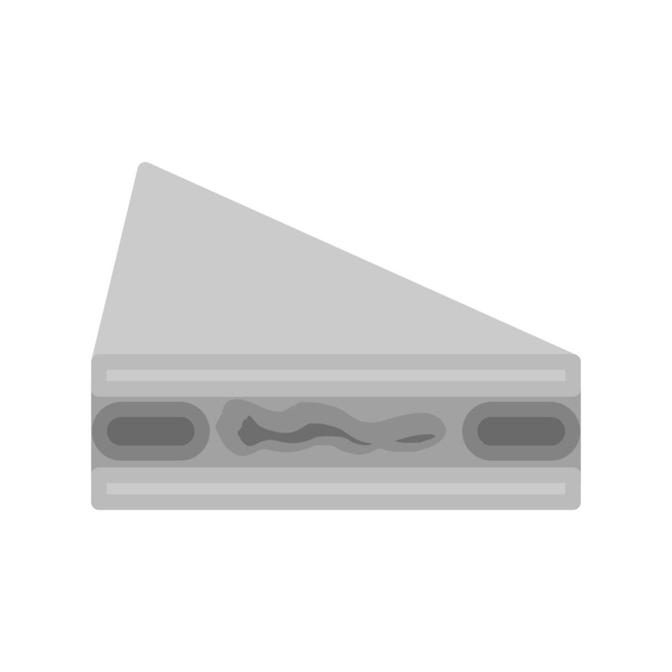 Sandwich Flat Greyscale Icon vector