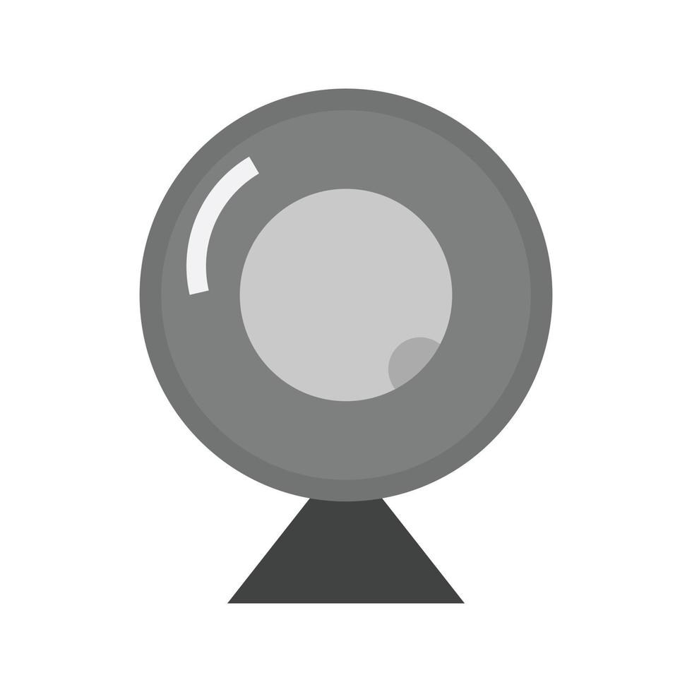 Webcam Flat Greyscale Icon vector