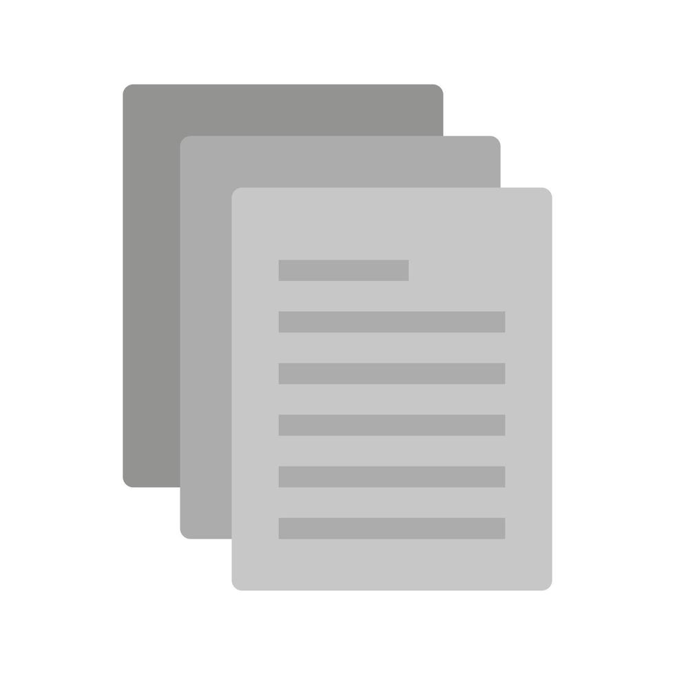 Documentation Flat Greyscale Icon vector
