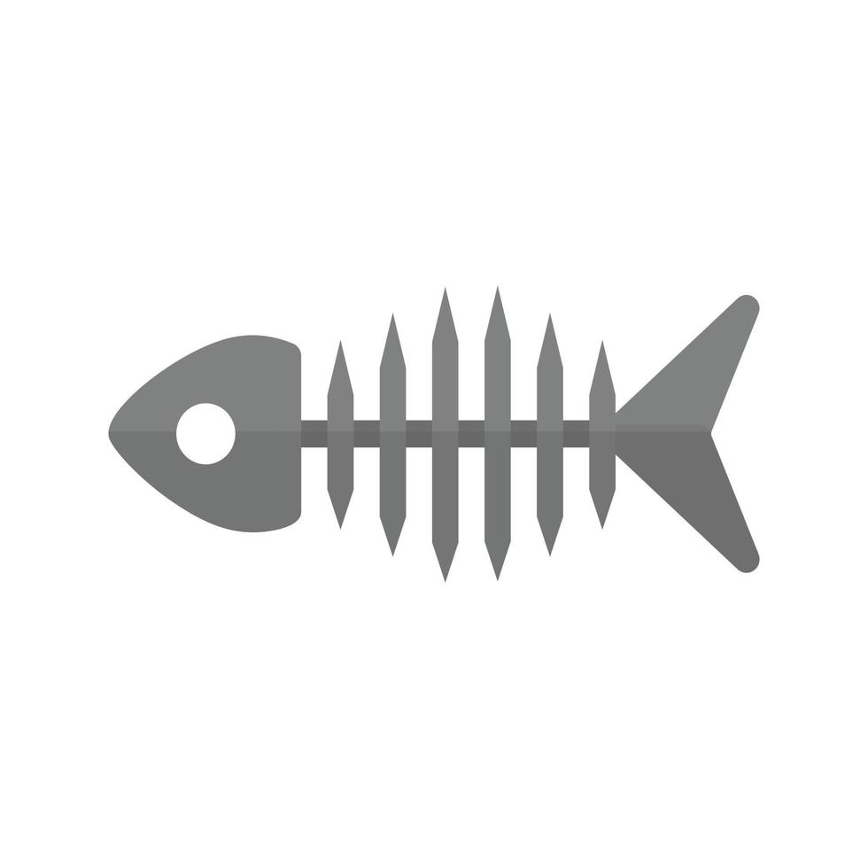 Skeleton Flat Greyscale Icon vector