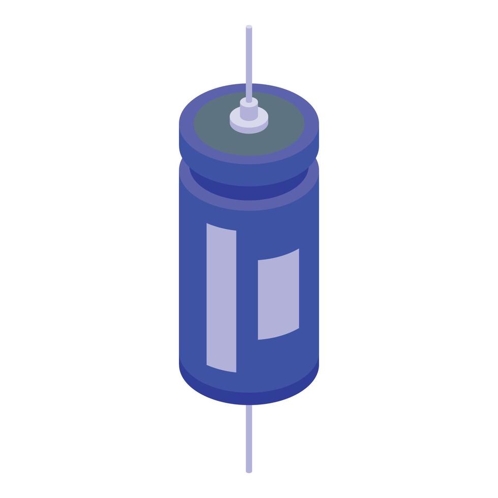 System capacitor icon, isometric style vector