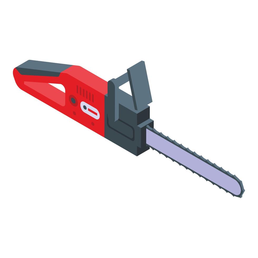 Home electric saw icon, isometric style vector
