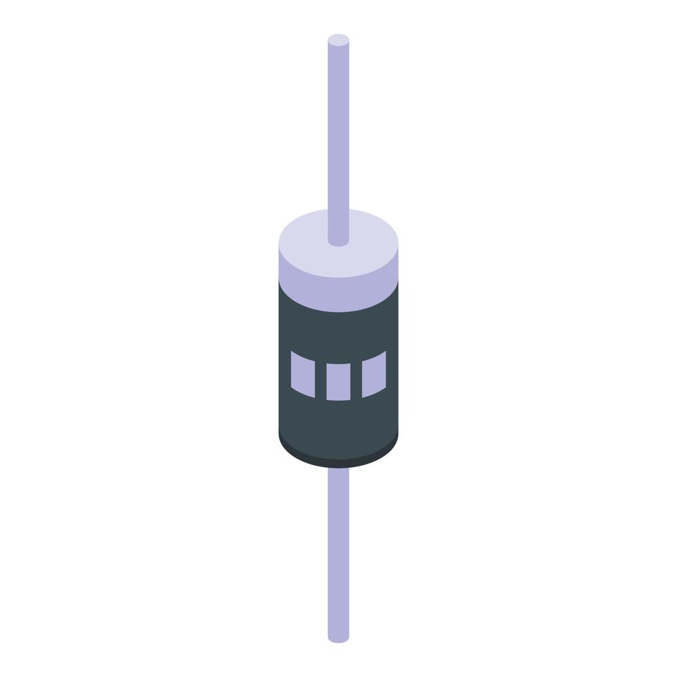 Diode hardware icon, isometric style vector