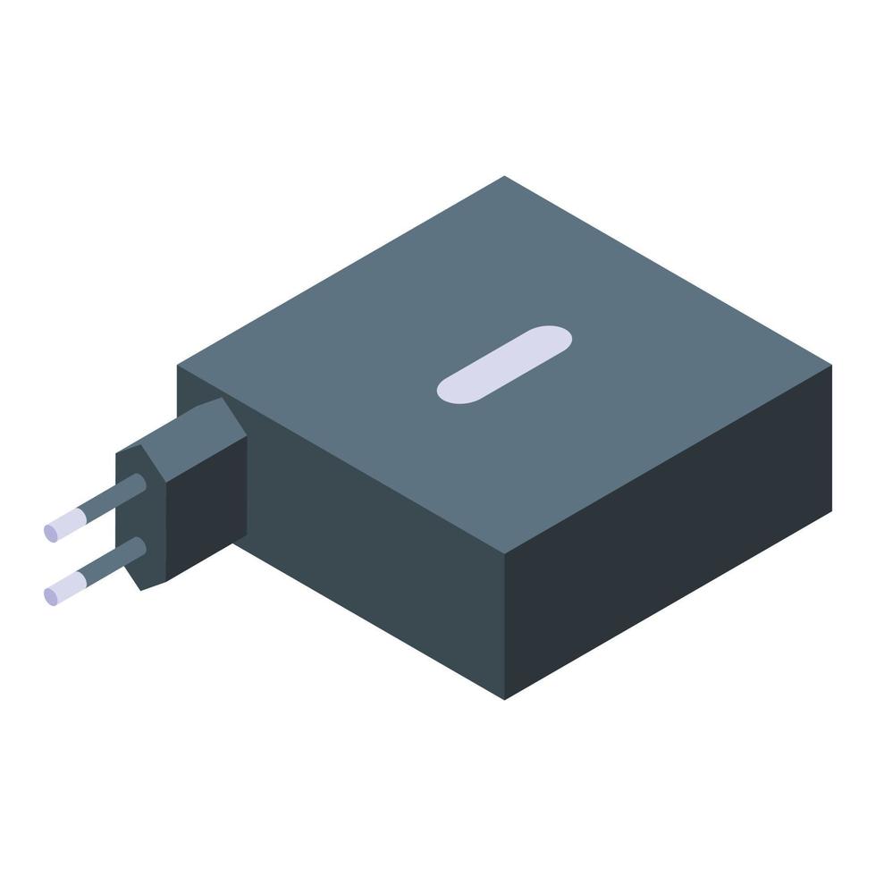 Super charger icon, isometric style vector