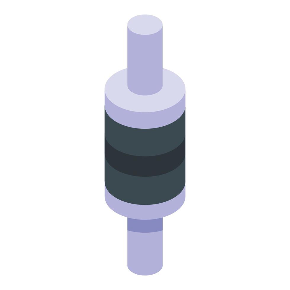 Diode led icon, isometric style vector