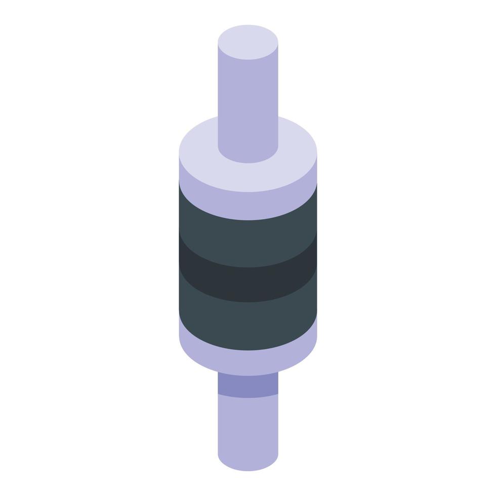 Diode led icon, isometric style vector