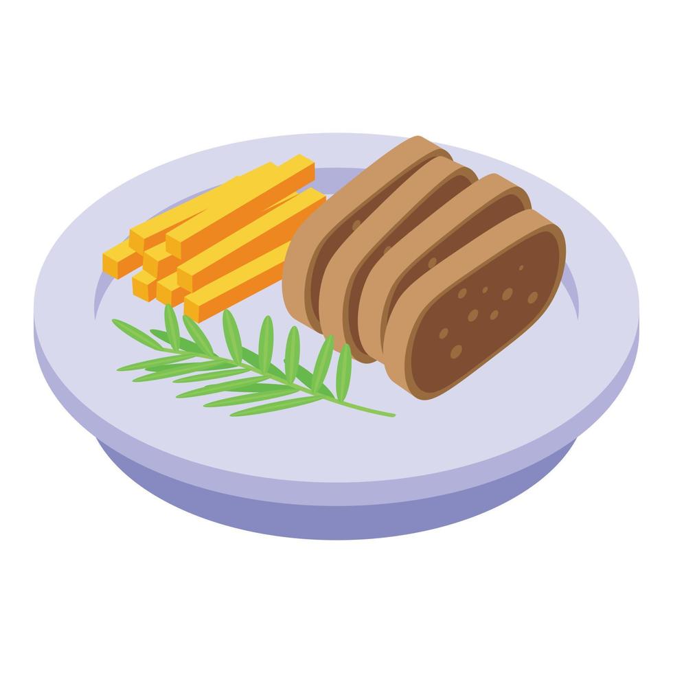 Rosemary food icon, isometric style vector