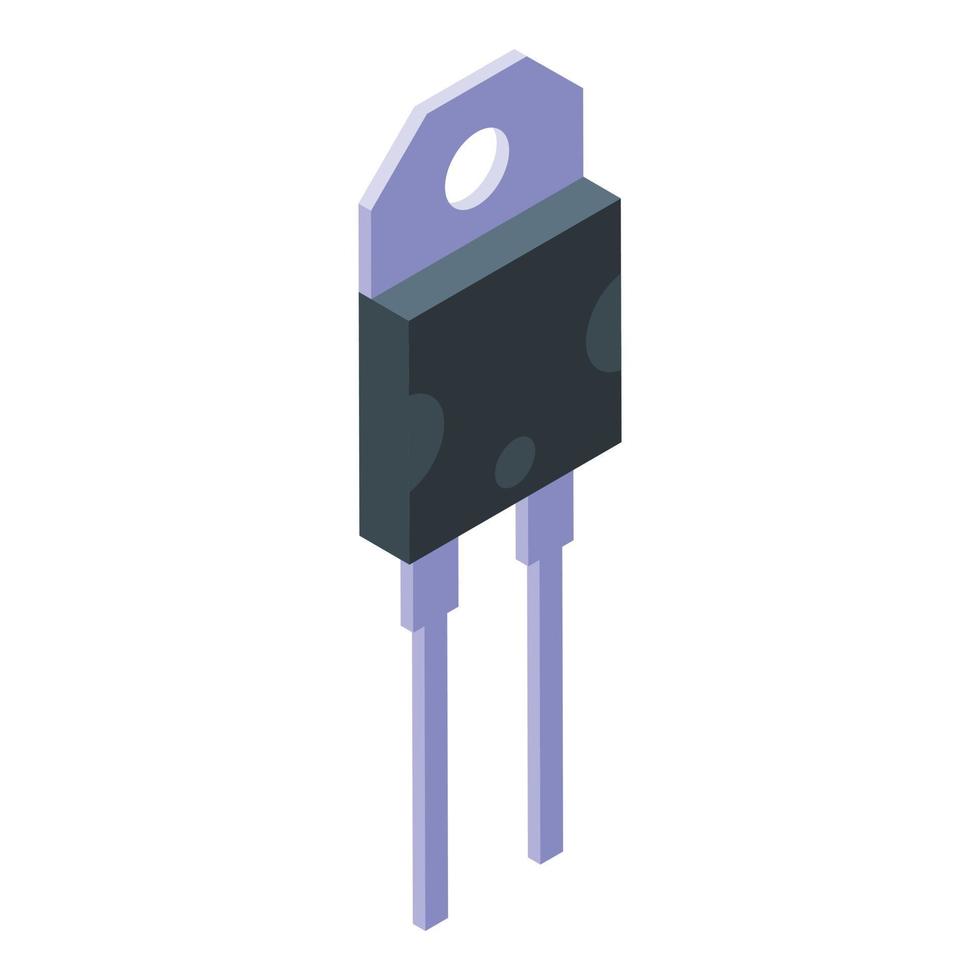 Diode economy icon, isometric style vector