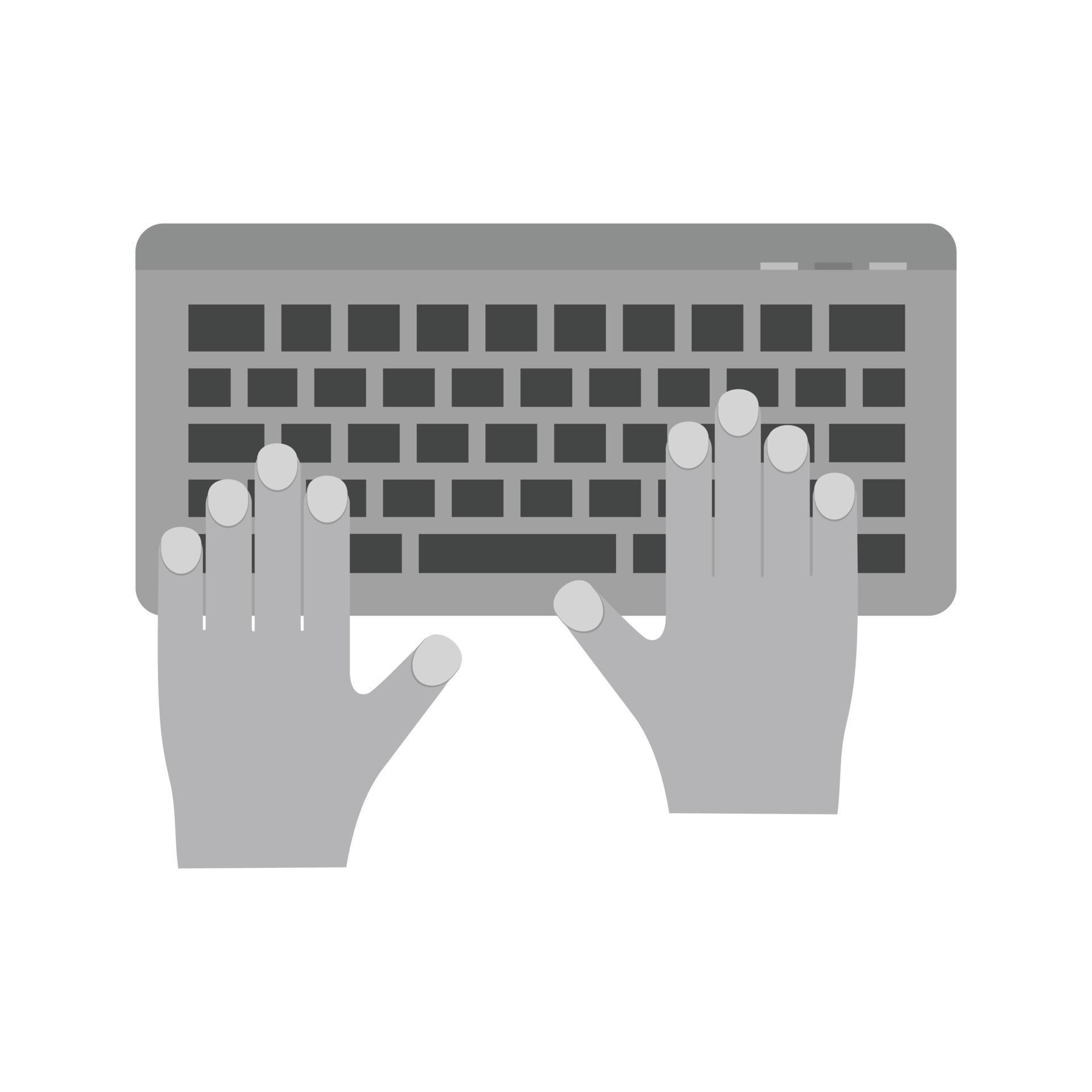 Using Keyboard Flat Greyscale Icon 15653369 Vector Art at Vecteezy