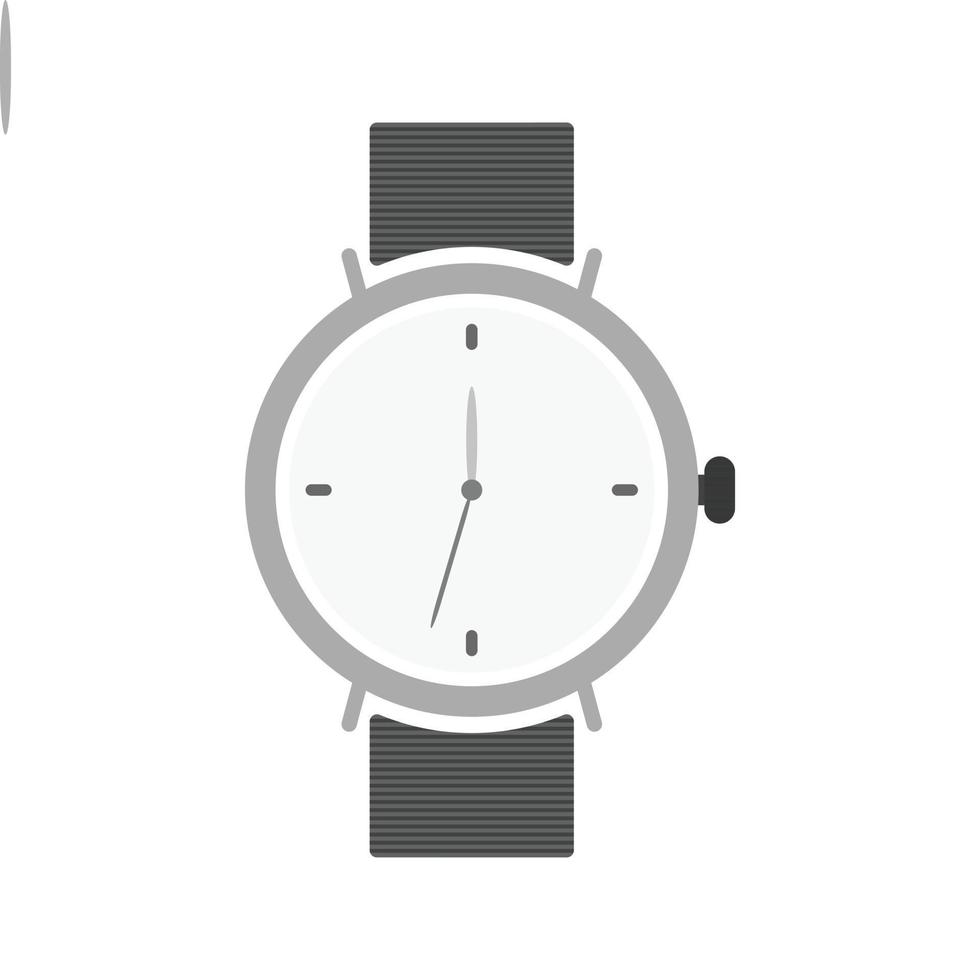 Watch Flat Greyscale Icon vector