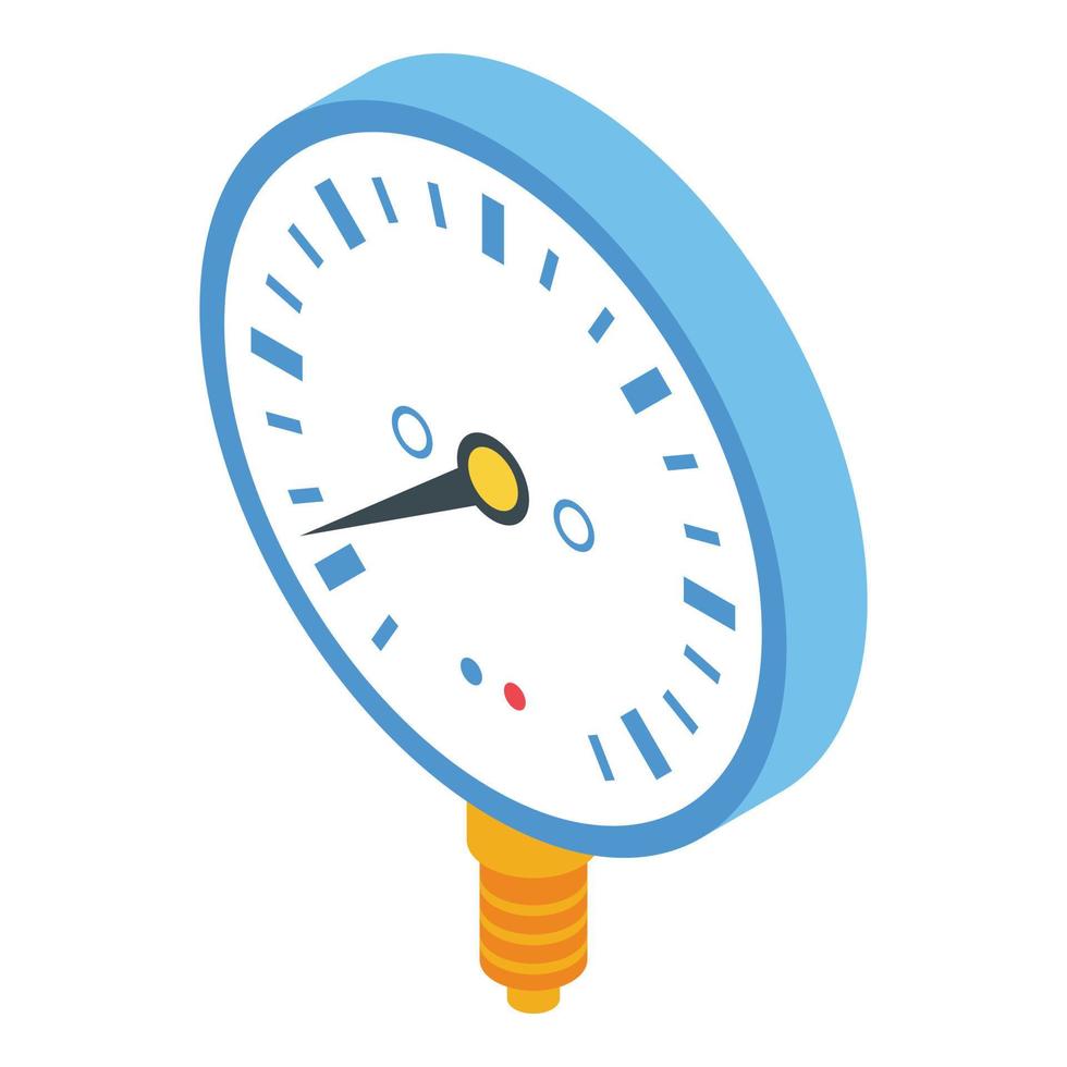 Fuel manometer icon, isometric style vector