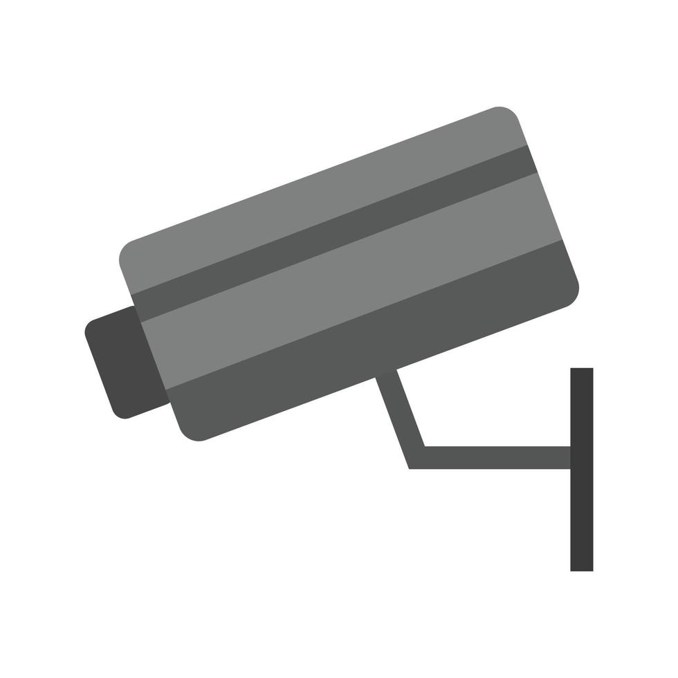 Security Camera I Flat Greyscale Icon vector