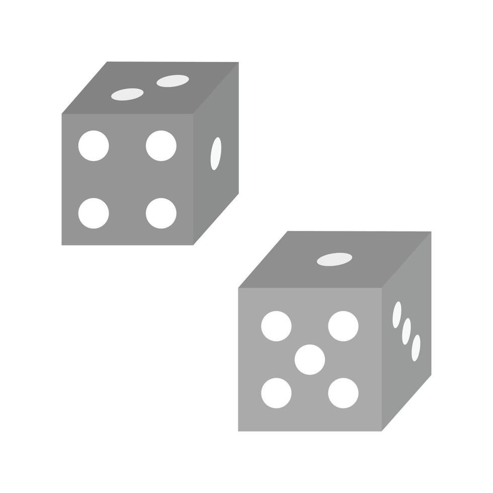 Probability Flat Greyscale Icon vector