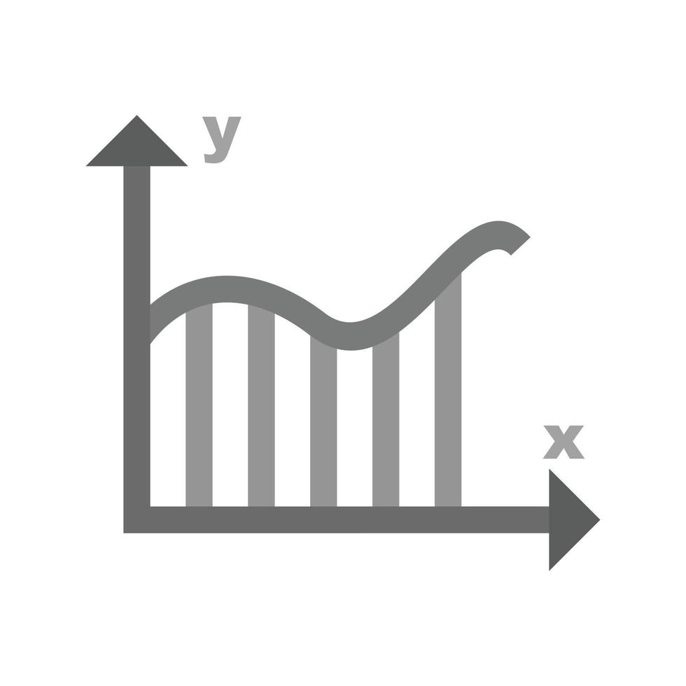 Integral Flat Greyscale Icon vector