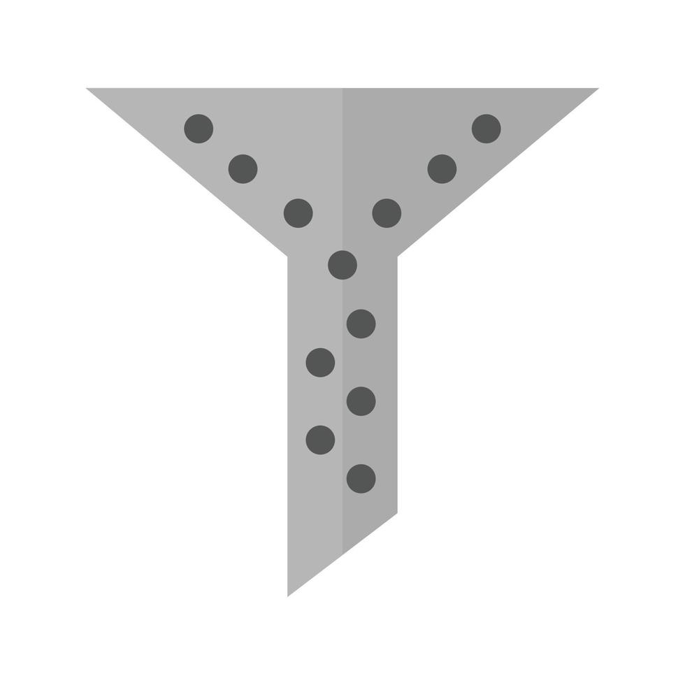 Data Filtering Flat Greyscale Icon vector