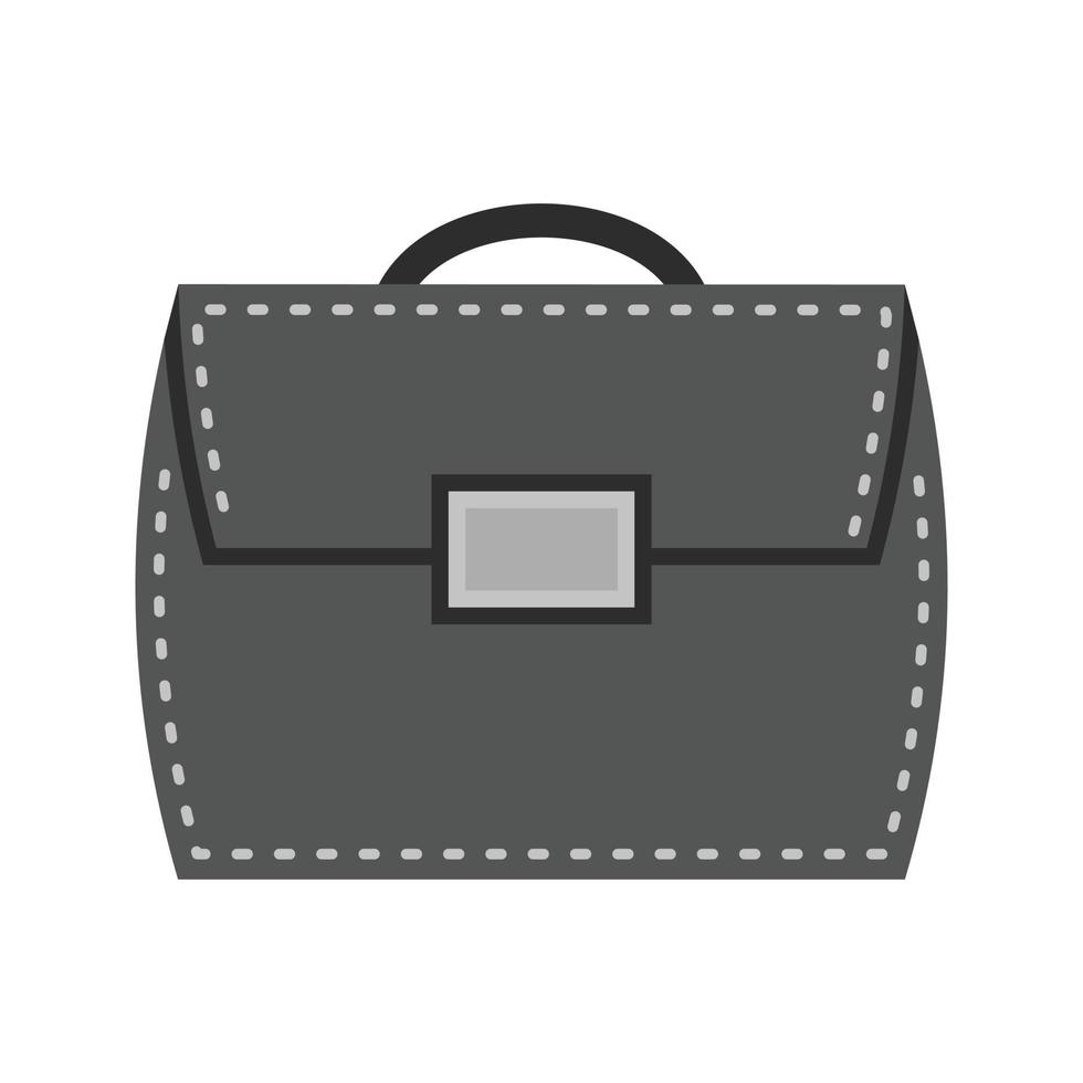 Briefcase Flat Greyscale Icon vector