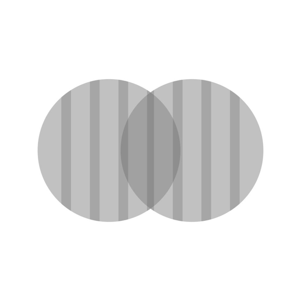 Discrete Math Flat Greyscale Icon vector