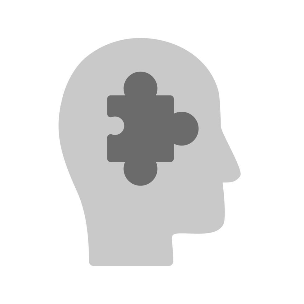 Behavioral Skills Flat Greyscale Icon vector