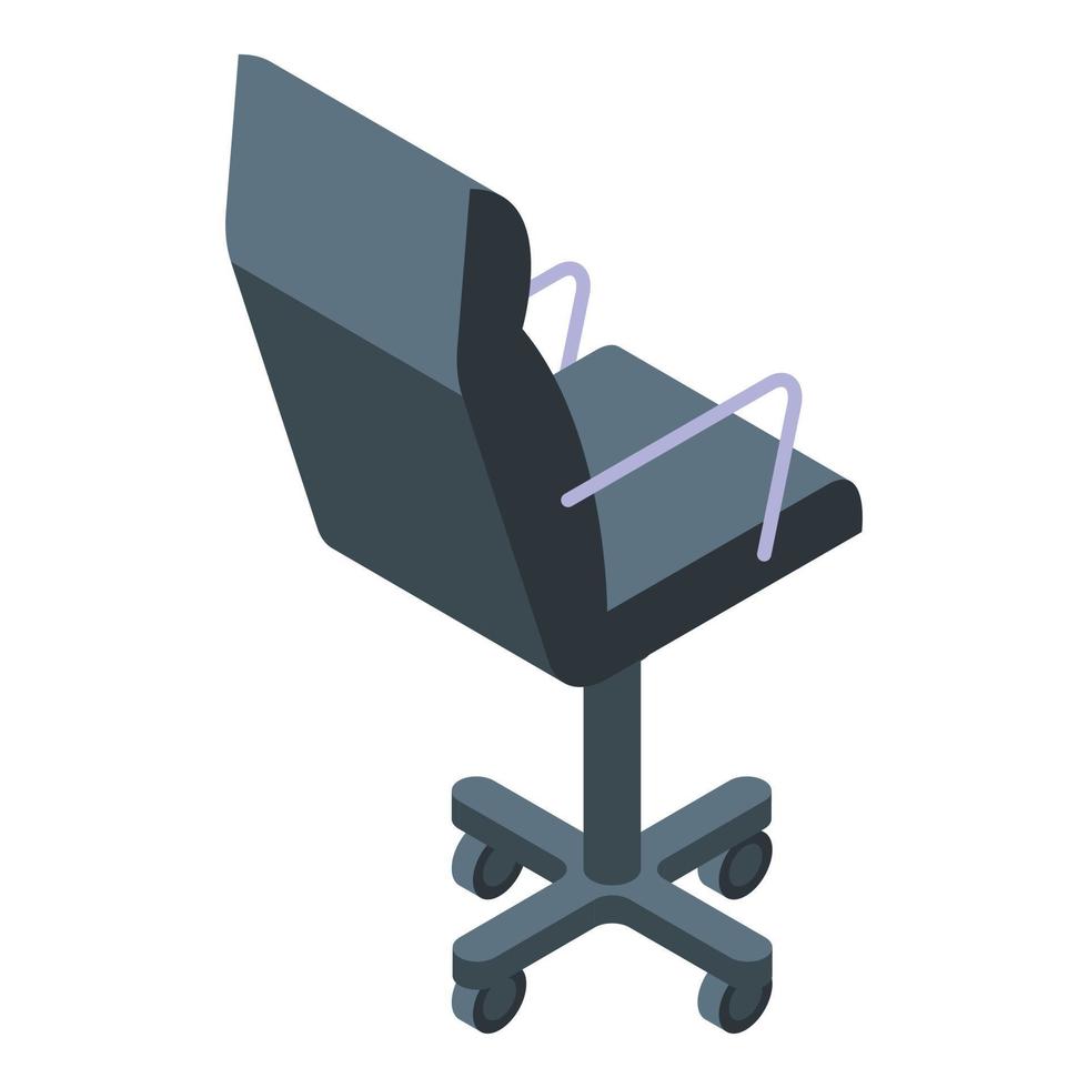 Streamer chair icon, isometric style vector