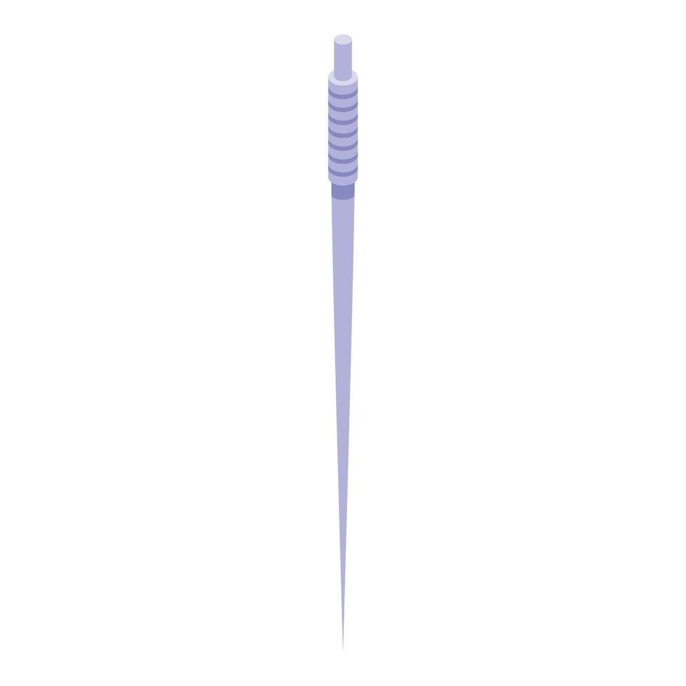 Dental toothpick icon, isometric style vector