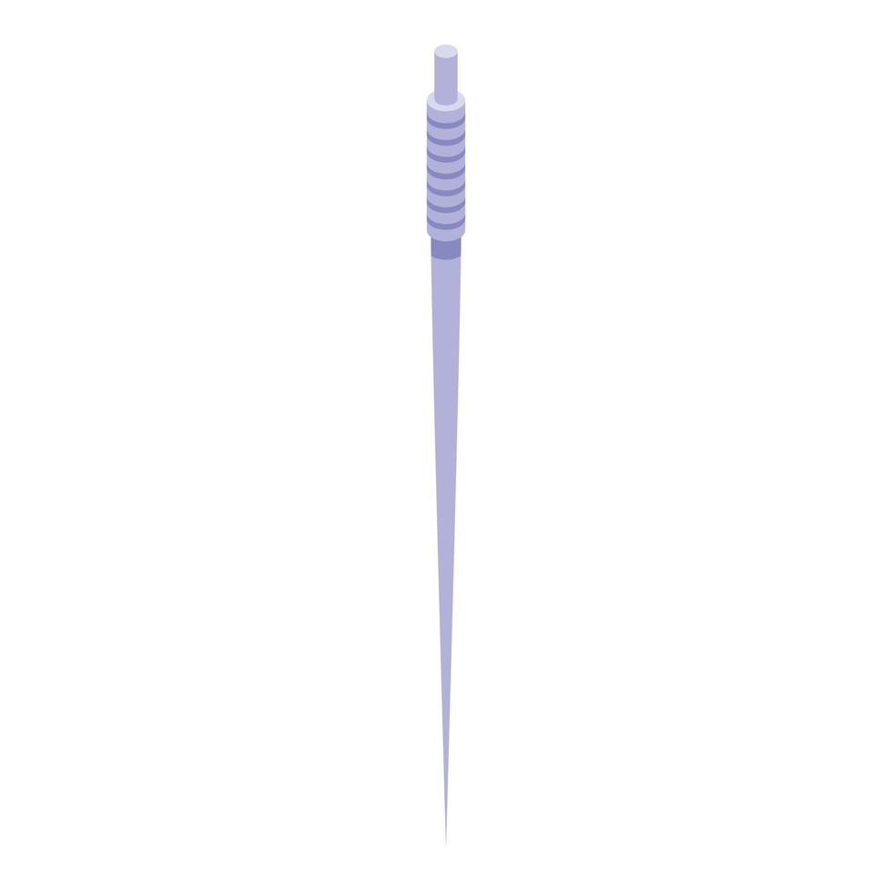 Dental toothpick icon, isometric style vector