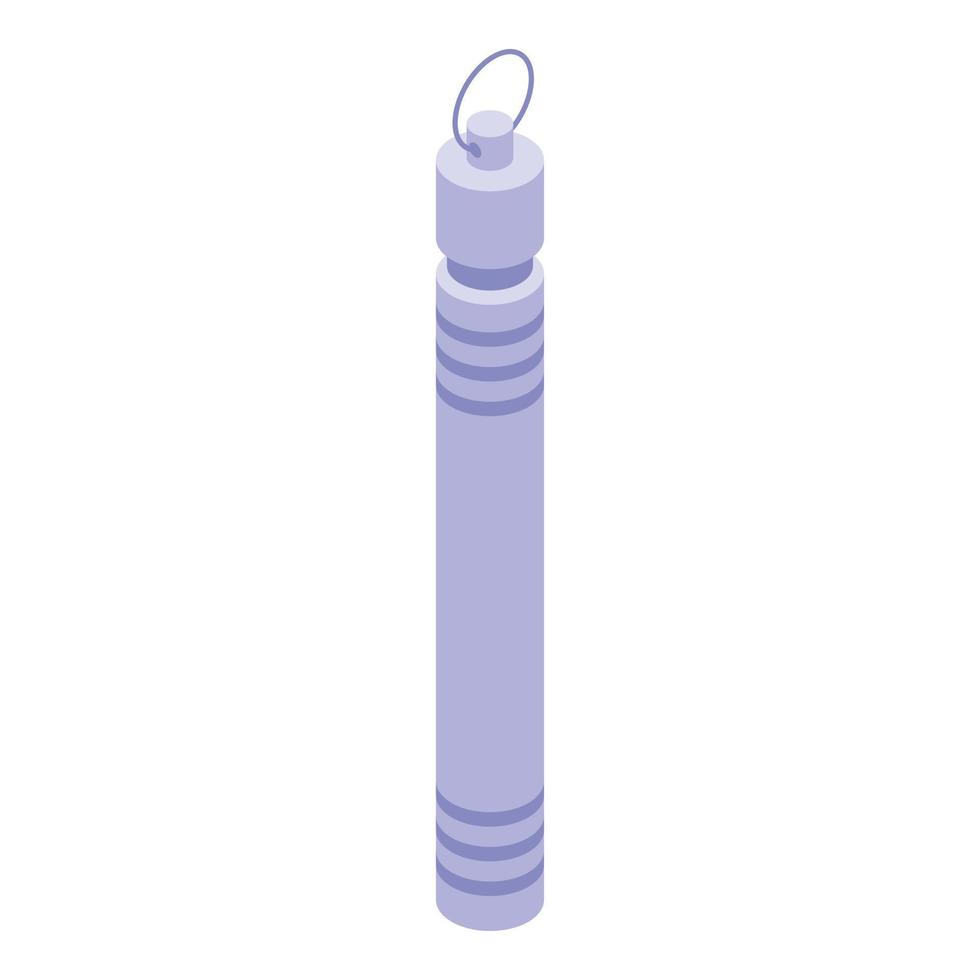 Toothpick metal box icon, isometric style vector