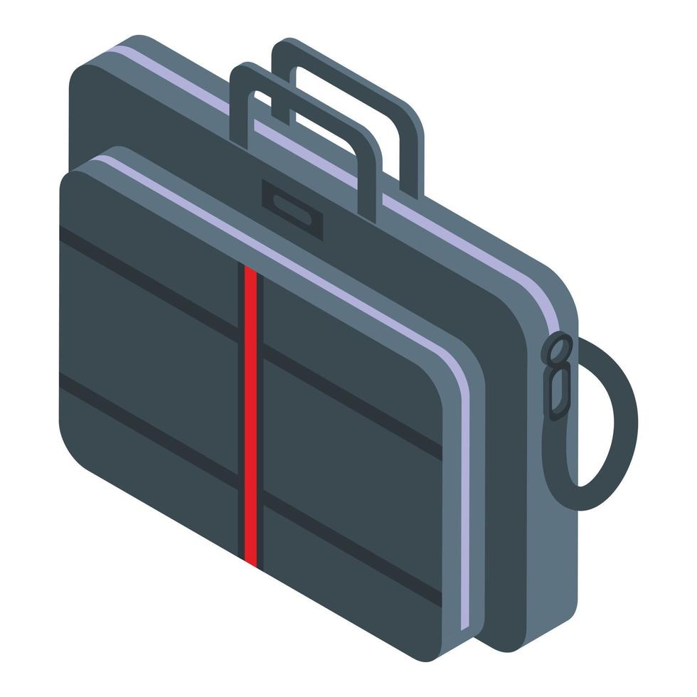 Notebook bag icon, isometric style vector