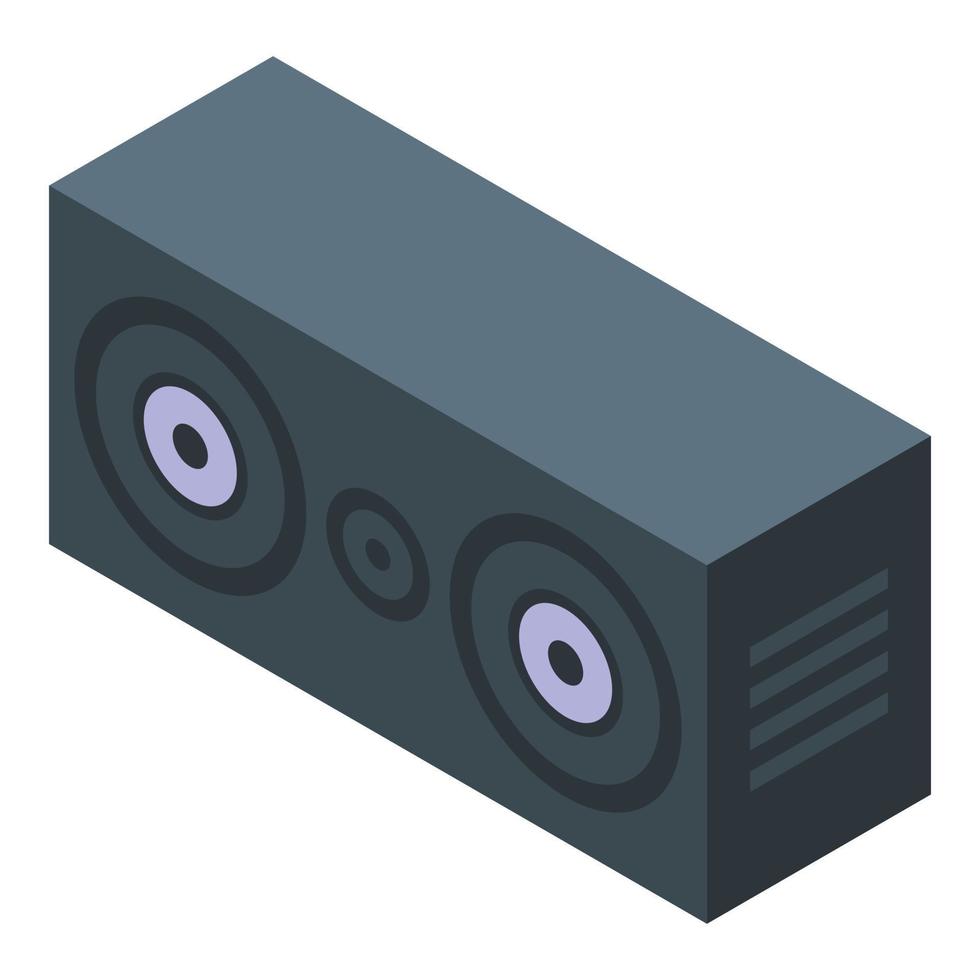 icono de altavoz de sonido streamer, estilo isométrico vector