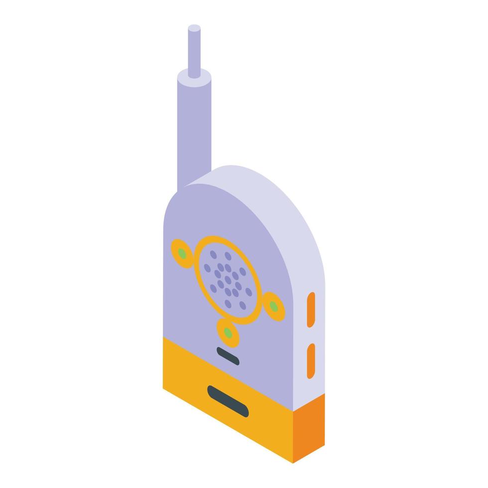 Connection baby monitor icon, isometric style vector