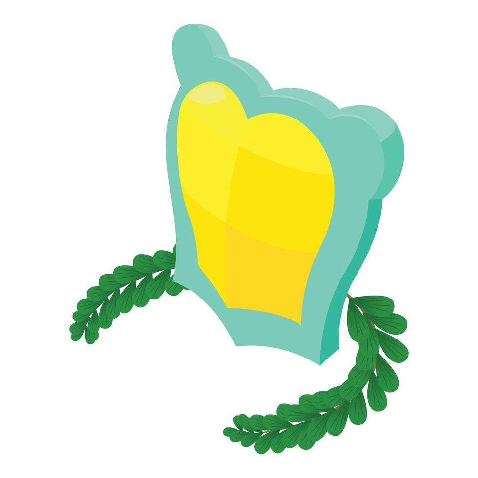 German shield icon, isometric style vector