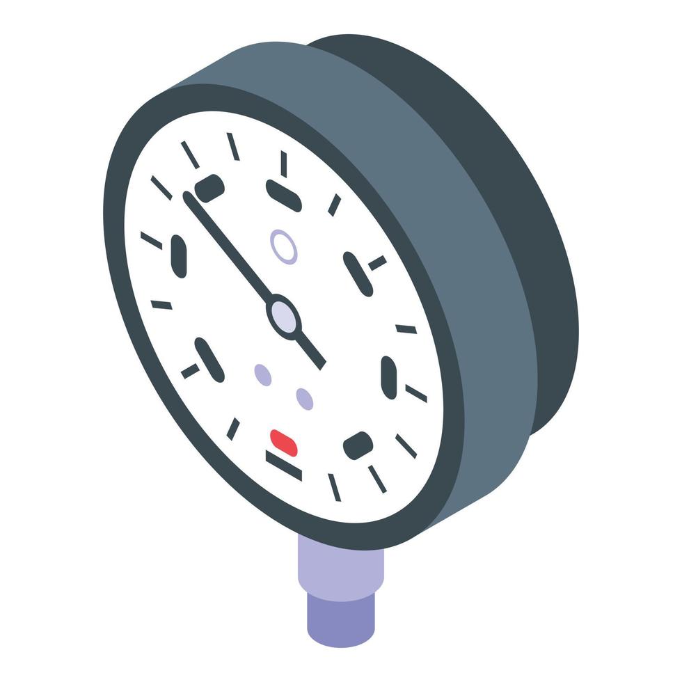 Energy manometer icon, isometric style vector