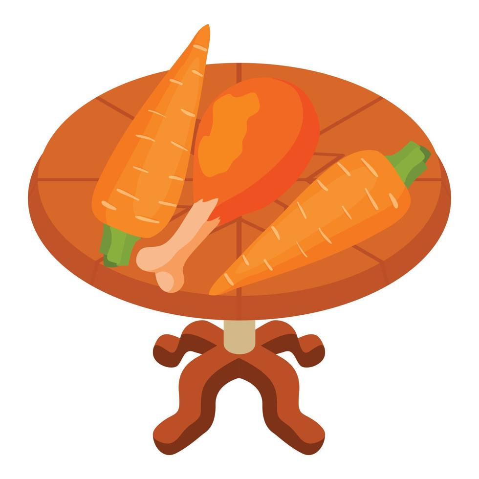 Healthy food icon, isometric style vector