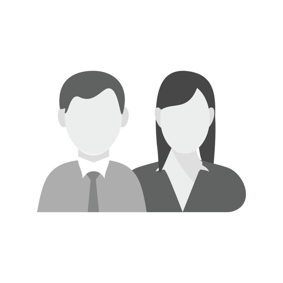 About Flat Greyscale Icon vector