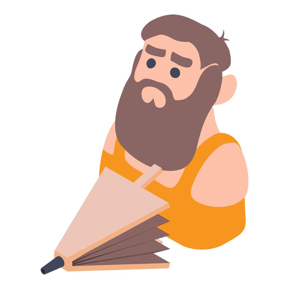 Blacksmith icon, isometric style vector