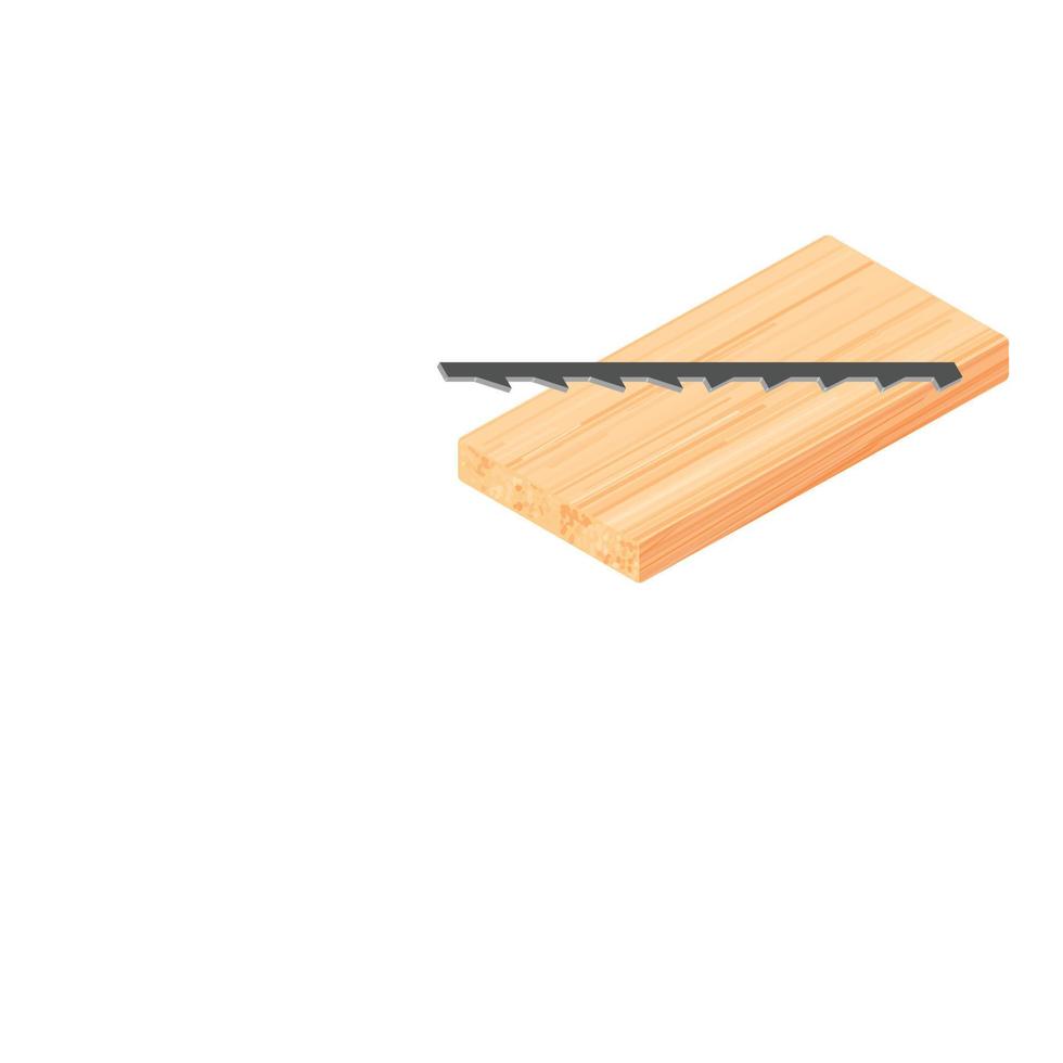 Reverse sawblade icon, isometric style vector