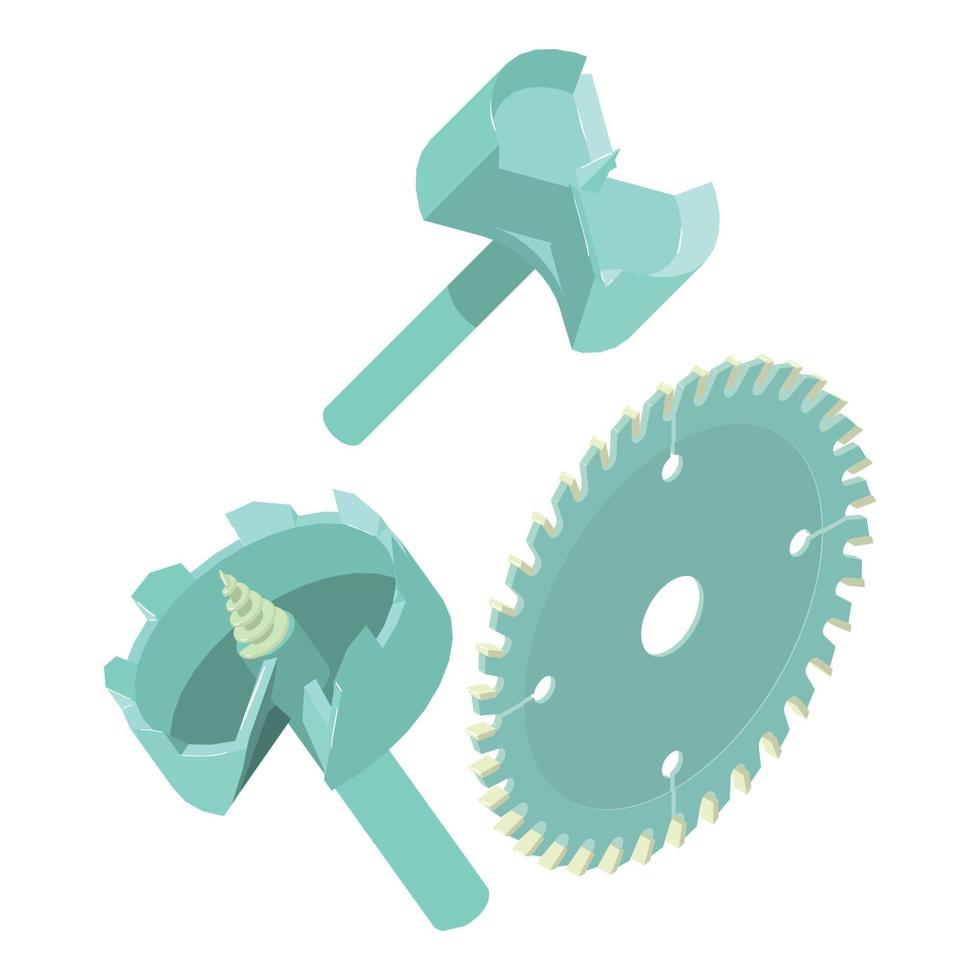 Metalwork tool icon, isometric style vector